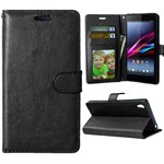 Leather Case for Sony Xperia Z4 / Z3X (Black)